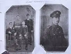 Photo du soldat John Robinson inhumé ddans ce cimetière.