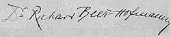signature de Richard Beer-Hofmann