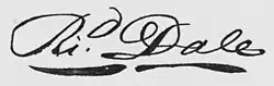 Signature de Richard Dale