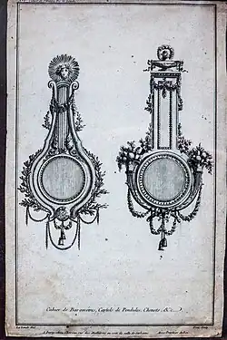Cahier de Barometres, Cartels de Pendules, Chenets etc.