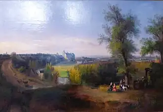 Ville de Châteaudun côté du levant, François-Edme Ricois, 1872.