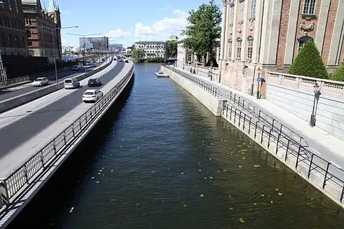 Le canal de Riddarholm.