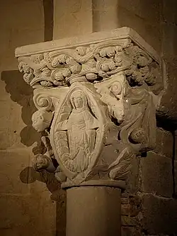 Chapiteau de l'Assomption de Marie attribué au maître de Cabestany.