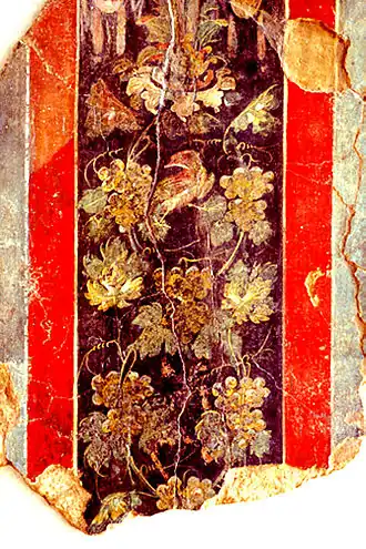 Fresque de la maison de la paroi du globe