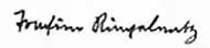 signature de Joachim Ringelnatz