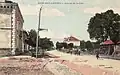 Carte postale, Rion l'avenue de la gare avec les maisons bourgeoises. début XX.