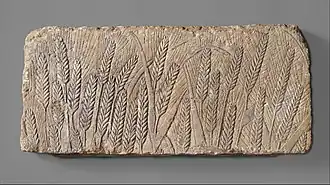 Orge mûrCalcaire peint, H. 23&nbsp;cm.Metropolitan Museum of Art