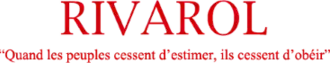 Image illustrative de l’article Rivarol (hebdomadaire)