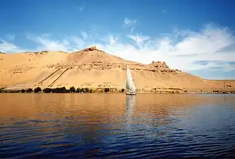 Les rives du Nil à proximité d'Assouan.