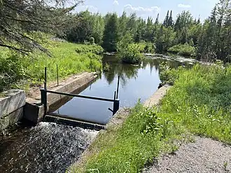 Barrage, rivière à la Tortue, secteur Lac-à-la-Tortue, Shawinigan