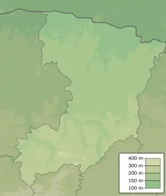 Voir sur la carte topographique de l'oblast de Rivne
