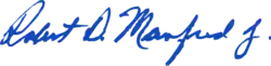 signature de Rob Manfred