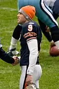Robbie Gould en 2008 avec les Bears.