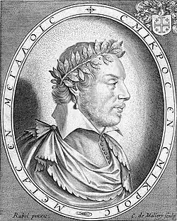 Gravure représentant l’auteur.