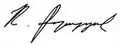 Signature de Robert KotcharianՌոբերտ Քոչարյան