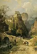 Gorge et ermitage de San Romedio dans le Val di Non.