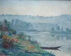 Brume bleue (à Houx sur Meuse)