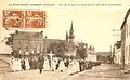 Le Roc-Saint-André ː procession le jour de la communion solennelle vers 1930 (carte postale).