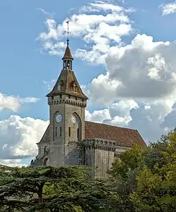 Le château de Rocamadour reconstruit au XIXe&nbsp;siècle.