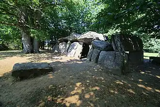 L'allée couverte de La Roche-aux-Fées.