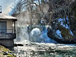 Barrage aval des anciennes des forges.