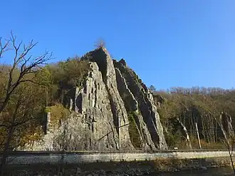 Le rocher de la Vierge.