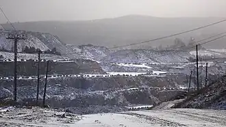 La route 255 traverse les zones minières de Dudswell et de Val-des-Sources.