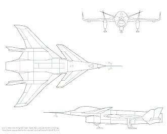 vue en plan de l’avion