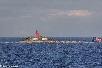 Le phare de l'île de Ruuskeri.
