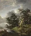 Paysage boisé avec une rivière, Musée des Beaux-Arts, Budapest.
