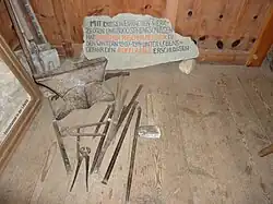 Les outils utilisés à la création de la galerie.