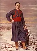 Roger Panon Desbassayns de Richemont en uniforme de zouave pontifical.