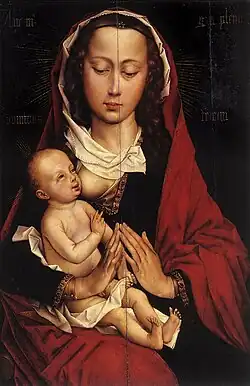 Rogier van der Weyden, La Vierge et l'Enfant, vers 1460 – Musée des Beaux-Arts de Caen, Caen.