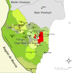 dans la comarque de la Vega Baja del Segura.