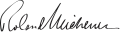 Signature de Roland Michener