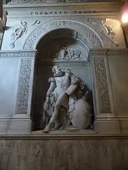 Monument funéraire de Torquato Tasso ,  Sant'Onofrio al Gianicolo , Rome.