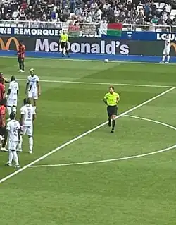 Romain Lissorge le 18 aout 2024 lors de AJ Auxerre / OGC Nice en Ligue 1