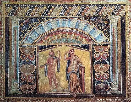 Mosaïque de la maison de Neptune et d'Amphitrite, Herculanum.