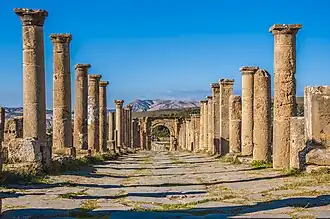 Djemila cité romaine, classée patrimoine mondial par l'Unesco.