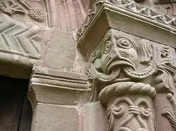 Détail du portail de Kilpeck