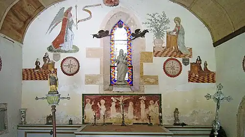 Peintures murales du chœur.