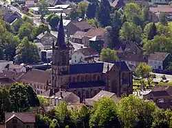 Vue depuis la colline de Ronchamp.
