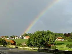 Vue de la rue du Sable, au fond la rue de la Croix