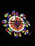 Vitrail de la rosace.