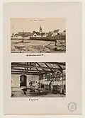 Vue extérieure et vue de la salle des aquariums en 1848 (cartes postales)