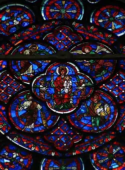 Détail de la rose du chœur de la cathédrale Notre-Dame de Laon