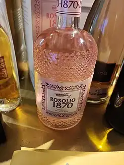 Description de l'image Rosolio. Infuso ai petali di rosa. Bertagnolli..jpg.