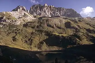 Le Rote Wand vu du sud