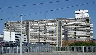 L'ancien hôpital de Dijkzigt, faisant actuellement partie du centre médical Érasme.