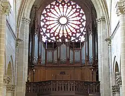 les orgues et la rosace.